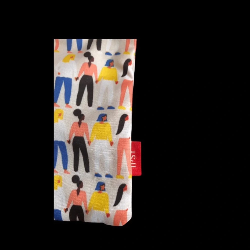 “Confidence Comes from Within” Pink‎ yellow red folk art women Ipsy Cosmetic Bag